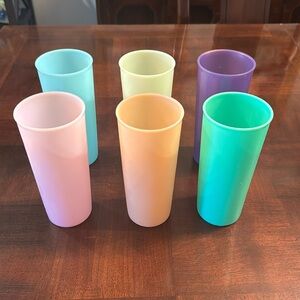 Vintage Tupperware 16 oz. Tumblers Glasses Cups